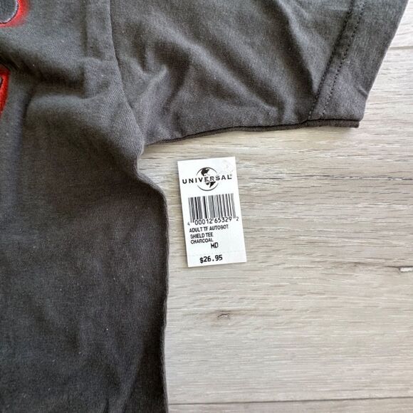 Universal Studios Autobot Shield Tee Charcoal M NWT - Picture 3 of 4